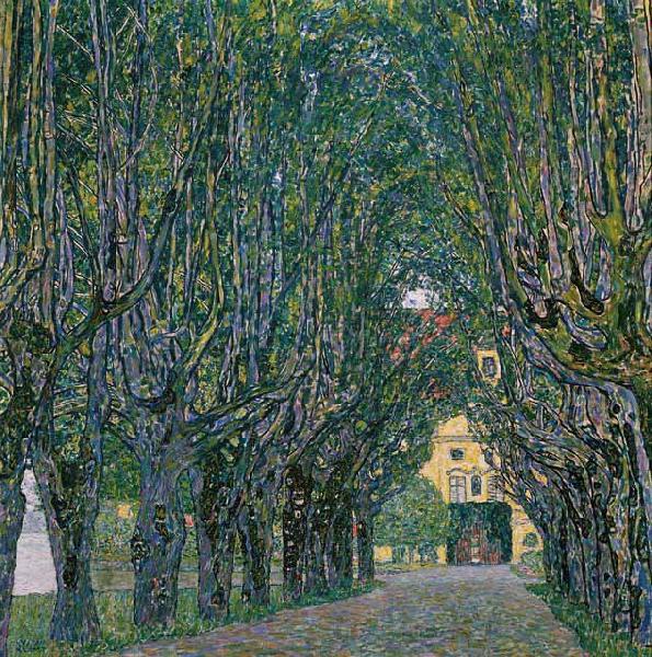 Gustav Klimt Avenue in the Park of Schloss Kammer Norge oil painting art